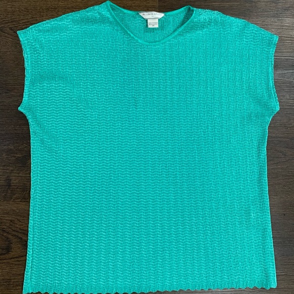 Allison Daley Green Short Sleeve Blouse size 2X - Picture 7 of 11